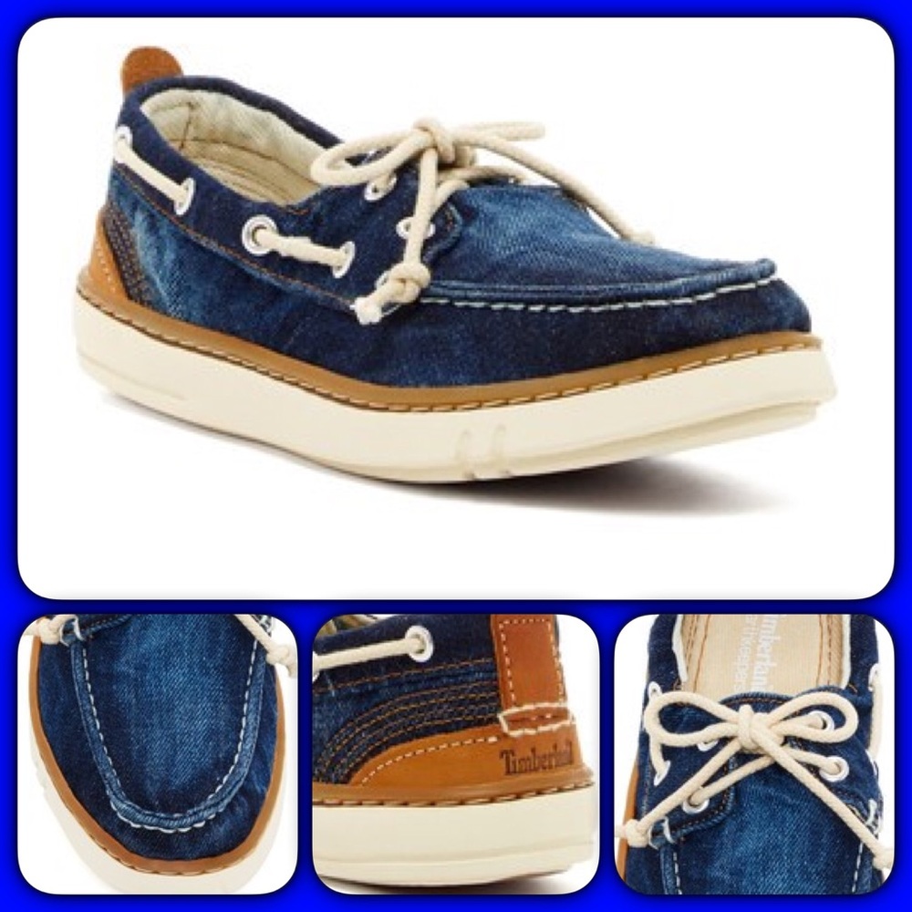 Timberland Denim Boat Loafers - Picture 2 of 2
